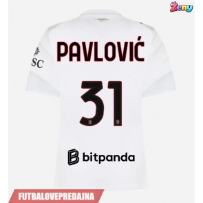 Lacne Ženy Futbalové dres AC Milan Strahinja Pavlovic #31 2026-27 Krátky Rukáv - Preč